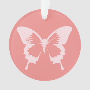 Croquis de papillon, rose corail
