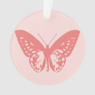 Croquis de papillon, rose corail