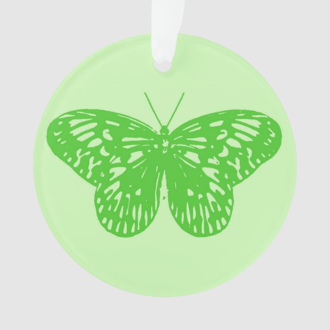 Croquis de papillon, vert citron (devant)