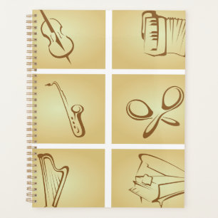 Croquis d'instruments de musique