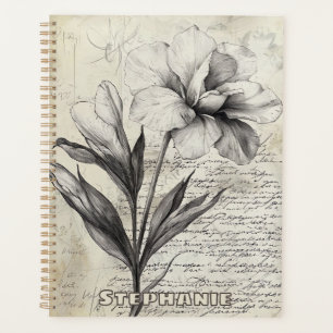 Croquis floral rustique avec calligraphie - âge (3