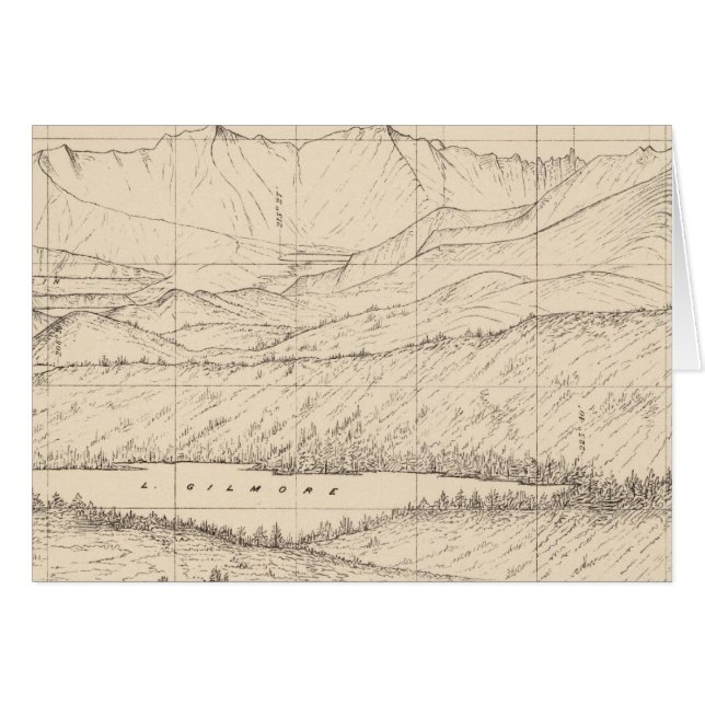 Croquis Horizon de Tallac Peak, Cal (Devant horizontal)