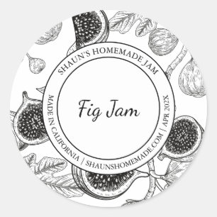 Croquis Jam Fig étiquette moderne