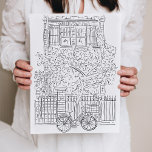 Croquis noir et blanc Poster de la boutique New Yo<br><div class="desc">Dessin noir et blanc unique d'une affiche classique en pierre de marbre de New York City. Jouez à l'art mural pour votre maison ou un cadeau!</div>