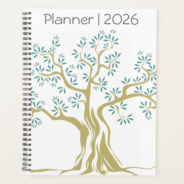Croquis Olive Tree 2026 Planner - Méditerranée (Devant)