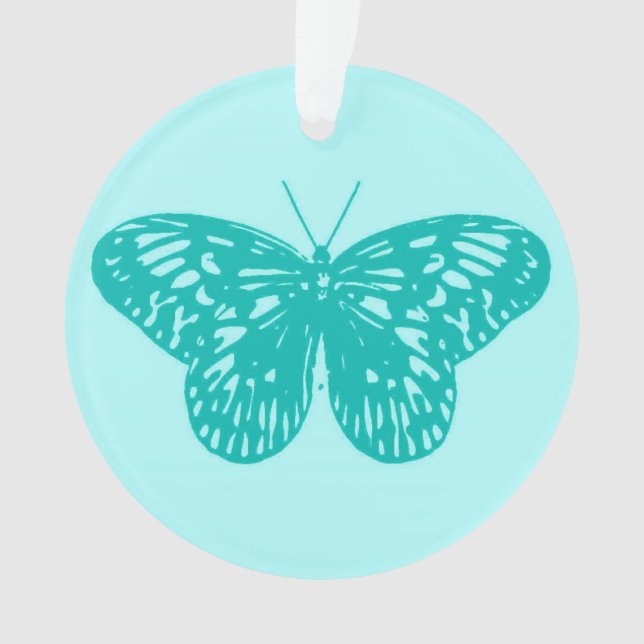 Croquis papillon, aqua et turquoise (devant)
