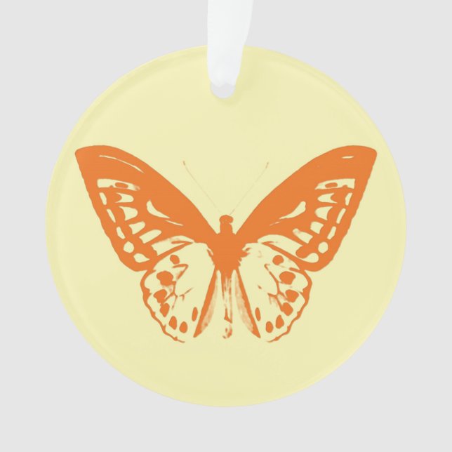 Croquis papillon, jaune et orange (devant)