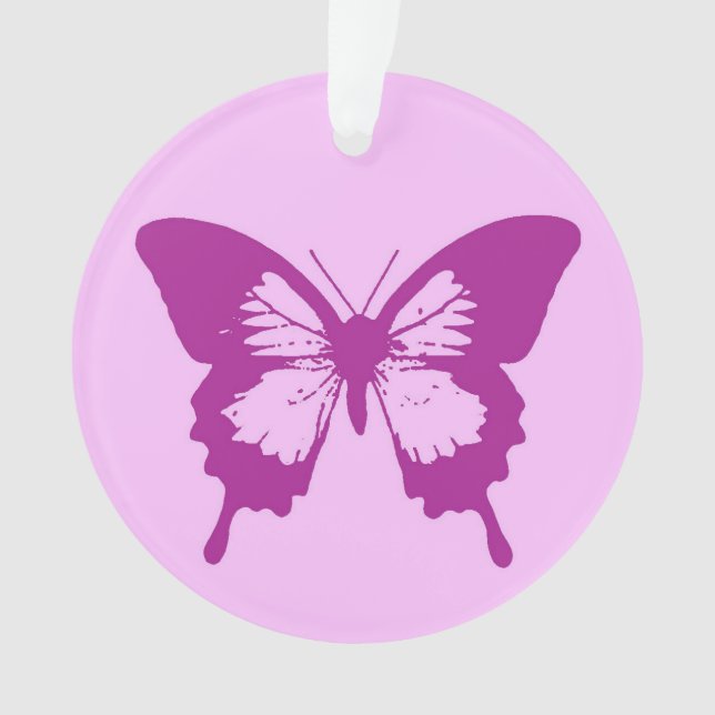 Croquis papillon, rose glacé & améthyste violet (devant)