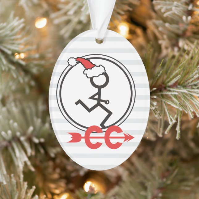 Cross Country Back Text Custom Holiday Runner © (Arbre)