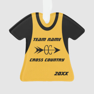 Cross Country Gold Sports Jersey avec photo