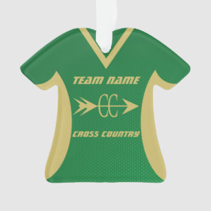 Cross Country Green et Gold Sports Jersey
