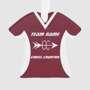 Cross Country Maroon Sports Jersey Photo