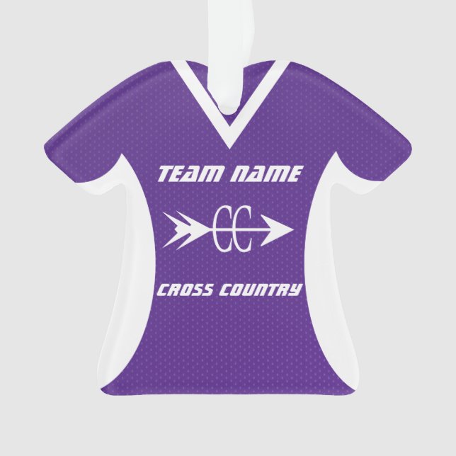 Cross Country Purple Sports Jersey Photo (devant)