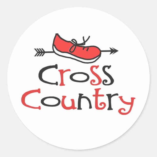 Cross Country Runner © Stickers Symbole de Chaussu (Devant)