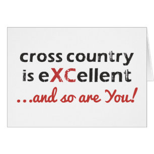 Cross Country Running est © eXCellent Card