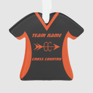 Cross Country Sports Jersey Orange et noir