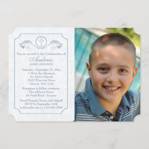 Cross Focus Photo Bleue Invitation religieuse