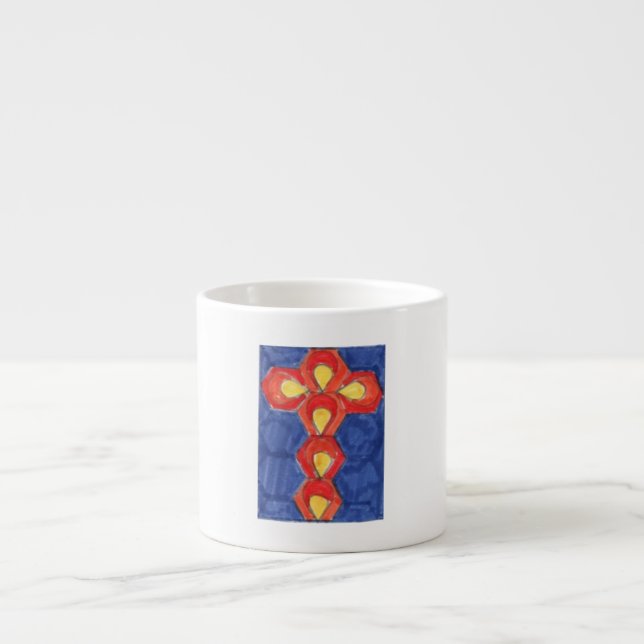 Cross Motif Espresso Mug (Devant)