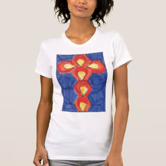 Cross Motif sur T-shirt femme
