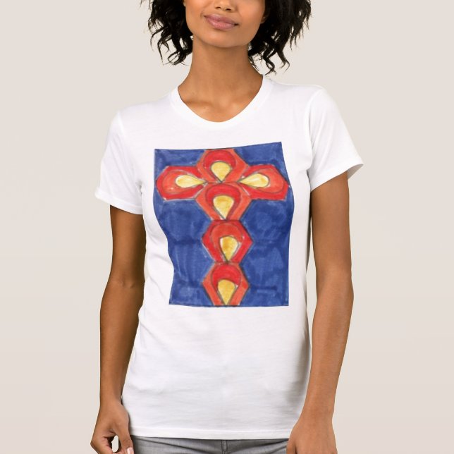 Cross Motif sur T-shirt femme (Devant)