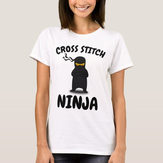 CROSS STITCH T-shirts NINJA (Devant)