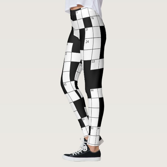 Crossword Puzzle Leggings (Gauche)