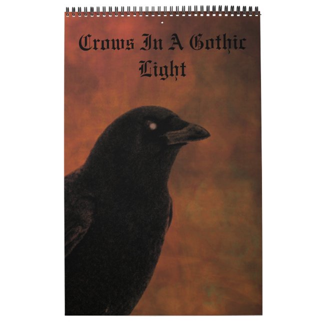 Crow Dans Un Calendrier De Lumière Gothique (Protection)