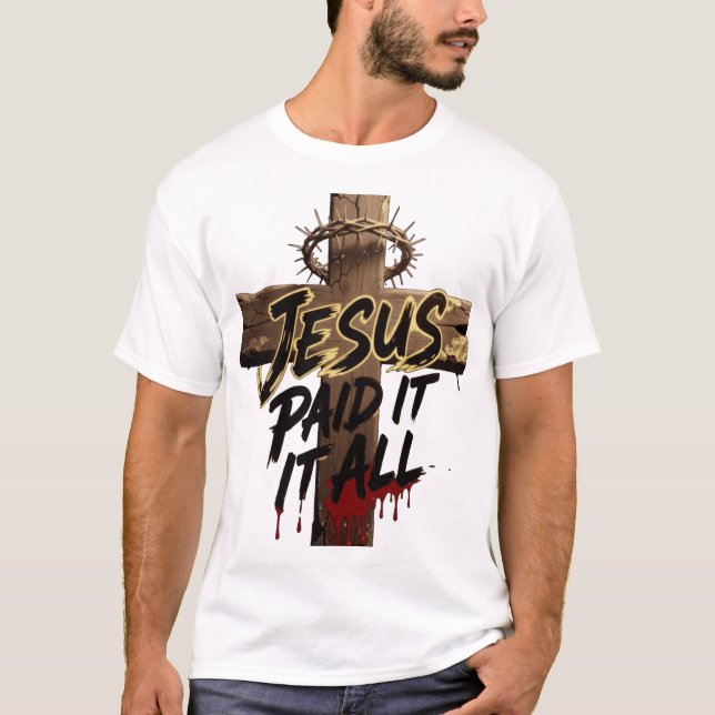 Crown of Thorns Jesus Shirt – Christian T-Shirt (Devant)
