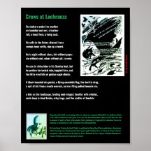 Crows at Lochranza poem/John G.Hall Poster