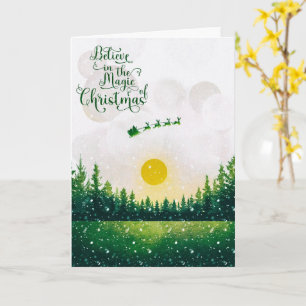 Croyez à la magie de la carte de Noël