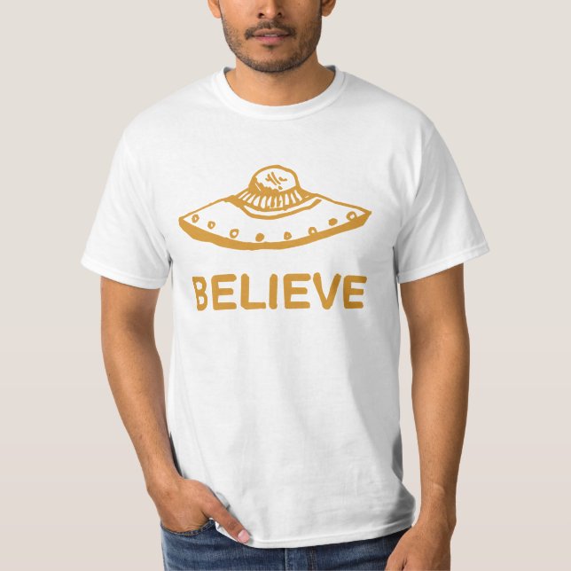 Croyez au T-shirt d'aliens (Devant)