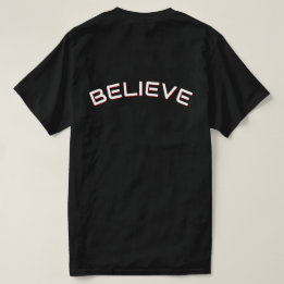 Croyez Citation Inspirante T-Shirt Noir pour Homme