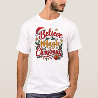 Croyez en la Magie du T-Shirt de Noël - Festi