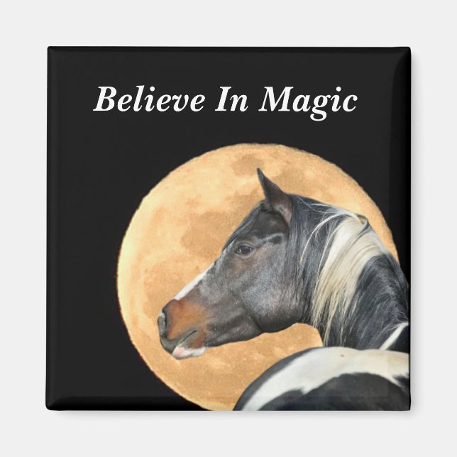 Croyez en Magic Magnet avec le cheval de peinture  (Devant)