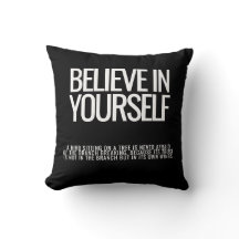 Croyez en votre Coussin inspirant