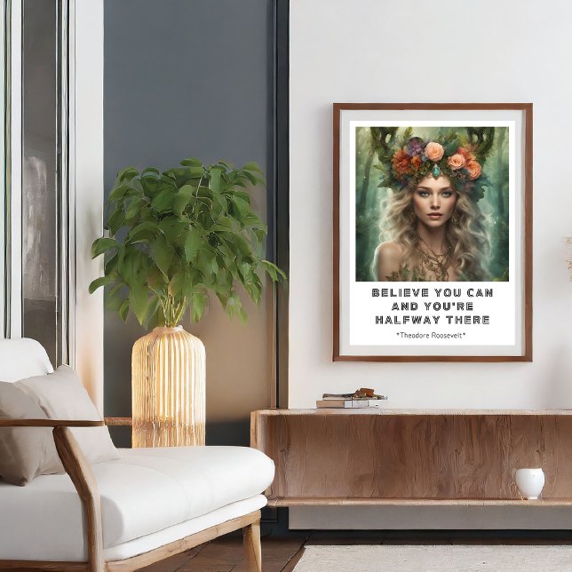 Croyez en vous Affiche de citation motivationnelle (Believe You Can Motivational Quote Poster)