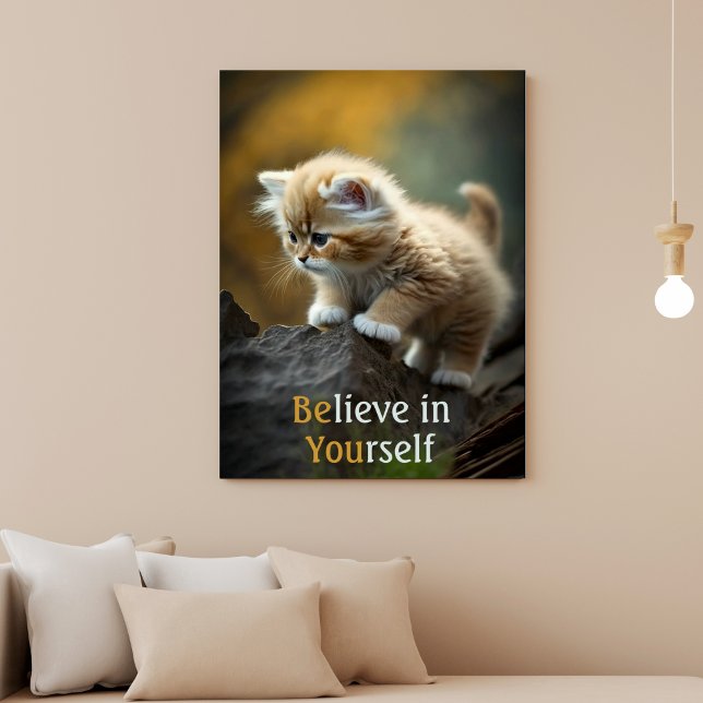 Croyez en vous Inspirational Cat Poster (Créateur téléchargé)