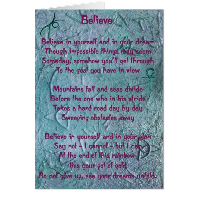 Croyez en vous-même (Devant)