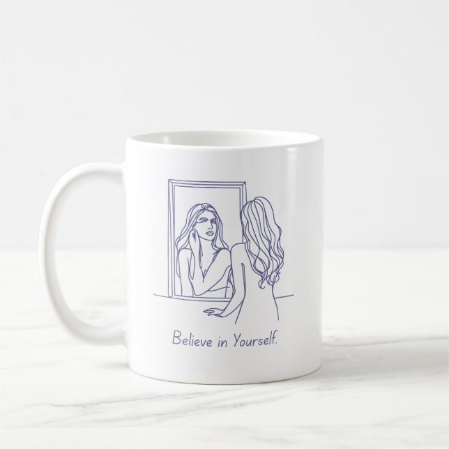 Croyez en vous-même confiance Mug (Gauche)