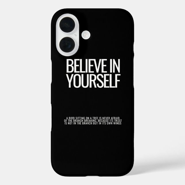 Croyez En Vous-Même coque iphone Motivationnel (Verso)