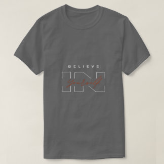 Croyez en Vous-Même – T-Shirt avec Citation Motiva