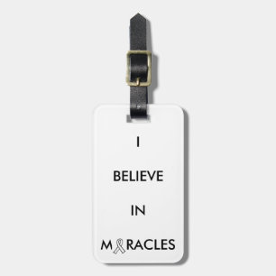 "croyez étiquette de bagage à miracles"