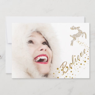 Croyez la carte photo de Noël
