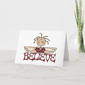 Croyez Noël Ange Carte de Noël