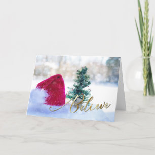 Croyez - Santa Hat et Arbre OU votre photo