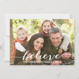 Croyez simplement Carte photo de vacances 2014