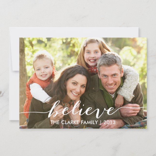 Croyez simplement le carte photo de vacances (Devant)