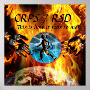 CRPS/RSD C'est ce que je ressens ! Poster Blzn
