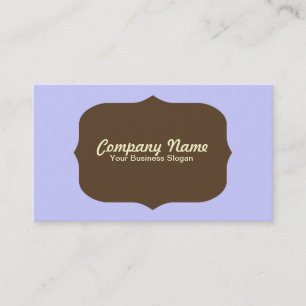 Cru bleu-clair/rétro type carte de visite de jaun