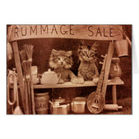 Cru - chats à une vente de charité,